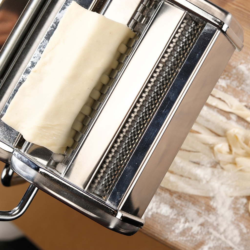Edelstahl-Nudelmaschine-Pasta-Tagliatelle-Maschine-Edelstahl--Nudelmaschine--Pastamaschine--Nudel--Pasta--Tagliatelle--Maschine--verchromt--mechanisch--Silber--Metall--Spaghetti--Handkur_2.jpg