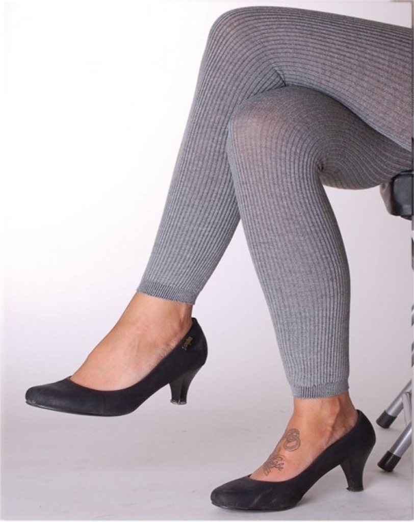 [5222] Leggings Leggins Thermo Farbe: Schwarz (L/XL)
