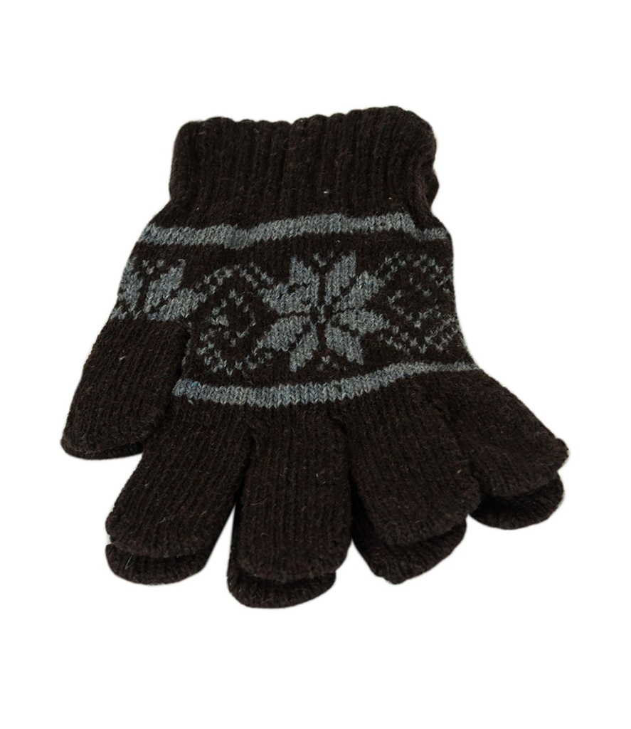 [5228] Handschuhe "Eisblume" (Braun)