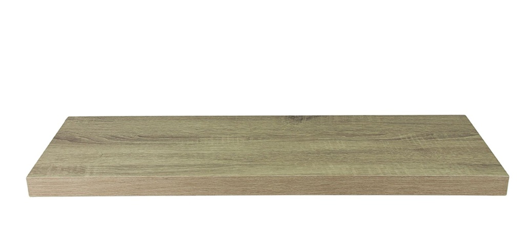 [7530] Wandregal Hängeregal Wandboard Bücher Board Holz CD Ablage Regal (Eiche-Optik, 100 cm)