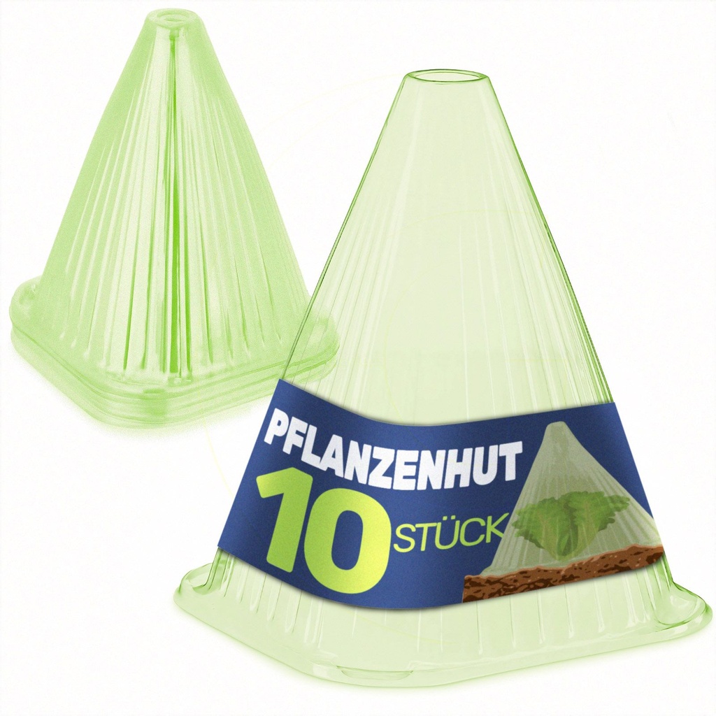 [17044] Pflanzenhut Pflanzenschutz Pflanzen Pflanzhilfe Gartenglocken Set (10)