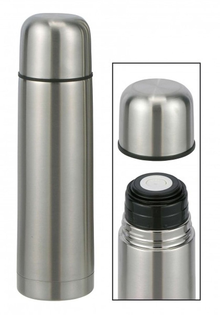 [1395] Edelstahl Isolierflasche Thermosflasche Thermoskanne 1,0 Liter