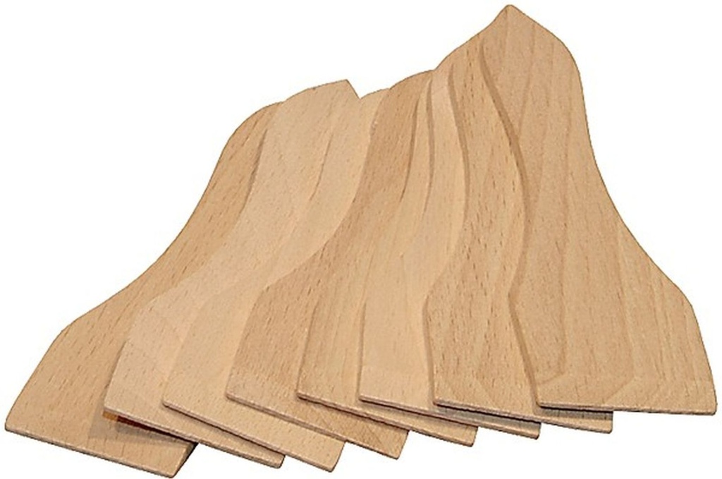 [1554] 8x Racletteschieber Raclettespachtel Holzspatel Raclette