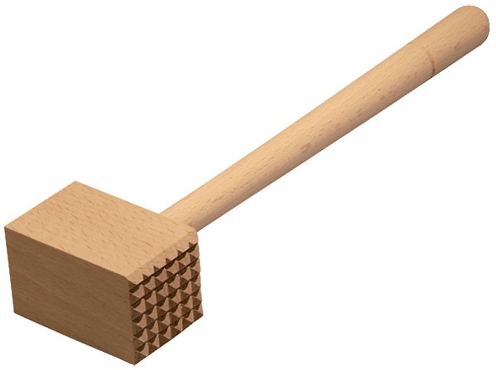 [1576] Fleischhammer Holzkopf Buche Fleischklopfer Schnitzelklopfer