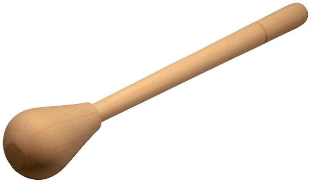 [1581] Rührkeule in Birnenform aus Holz Rührer Passierkeule Rührholz 32 cm