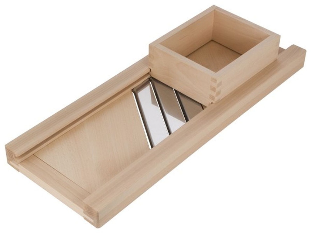 [1621] Holz Krauthobel Gemüsehobel + Schublade 80 x 29
