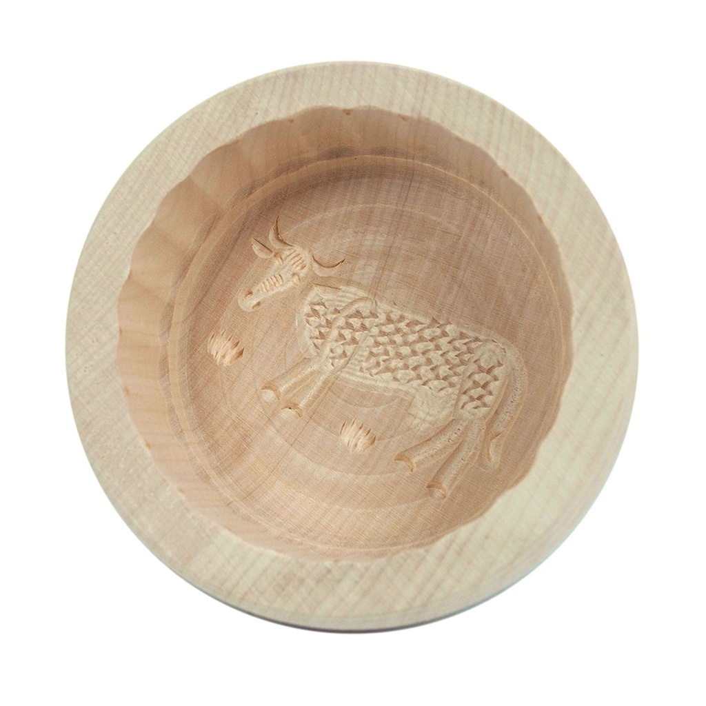 [1712] Butterform Kuh Ahornholz 250g