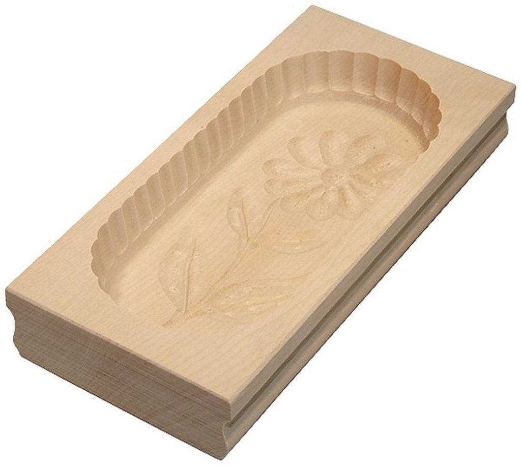 [1718] Butterform aus Ahorn Holz Margerite 125g
