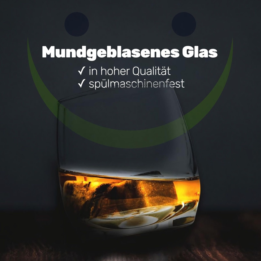 [2930] 6 x Bar Rocking Whisky Glas 200 ml