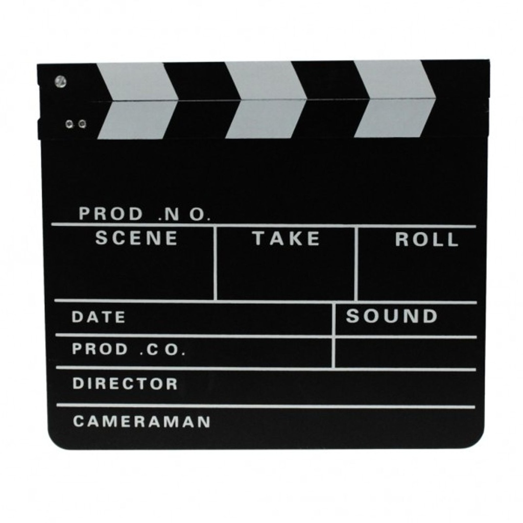 [3640] Filmklappe Regieklappe Regie Film Hollywood Klappe 30x26cm