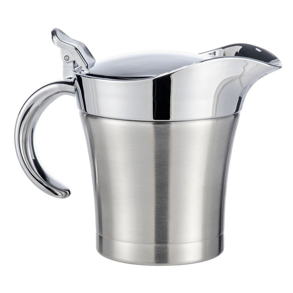 [7340] Thermo-Sauciere Einhand Soßenkanne mit ca. 400 ml aus Edelstahl