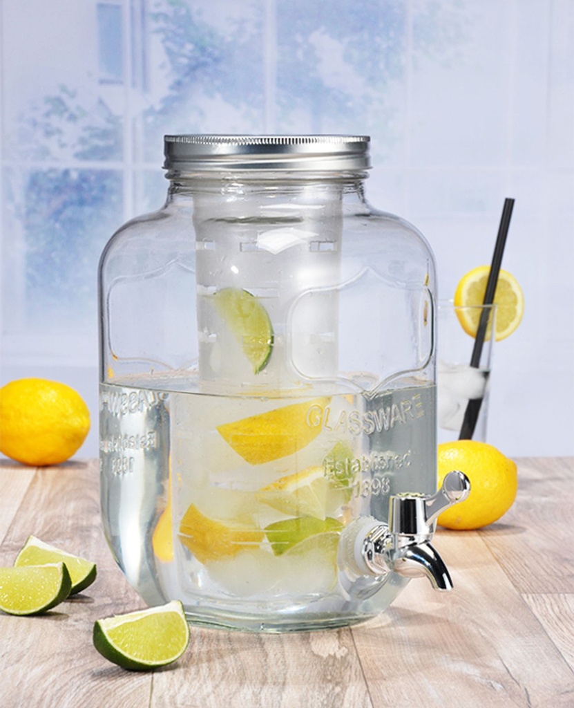 [7900] Getränkespender Glas Zapfhahn 4L