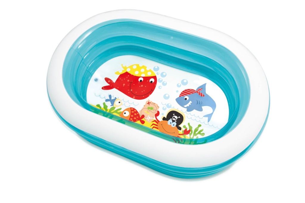 [7917] INTEX Ahoi Piraten Pool, Garten Kinder Oval