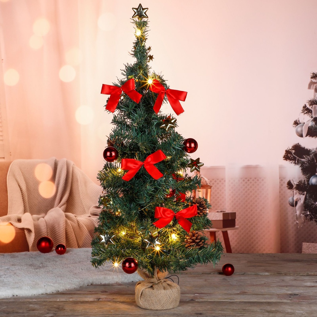 [7998] Christbaum dekoriert Weihnachtsbaum Tannenbaum künstlich grün 75cm