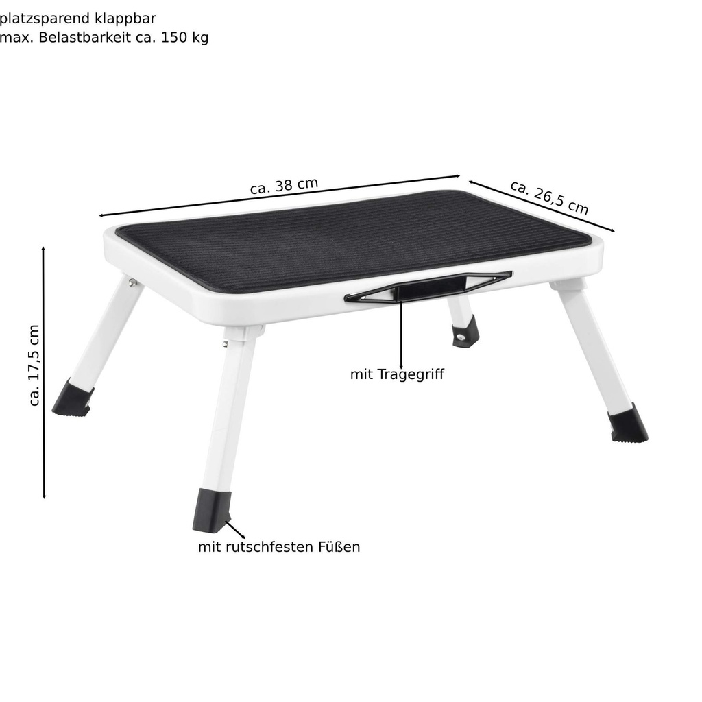 [8808] Einstufiger Tritt Stufe Tritthocker Klapptritt Hocker Erhöhung