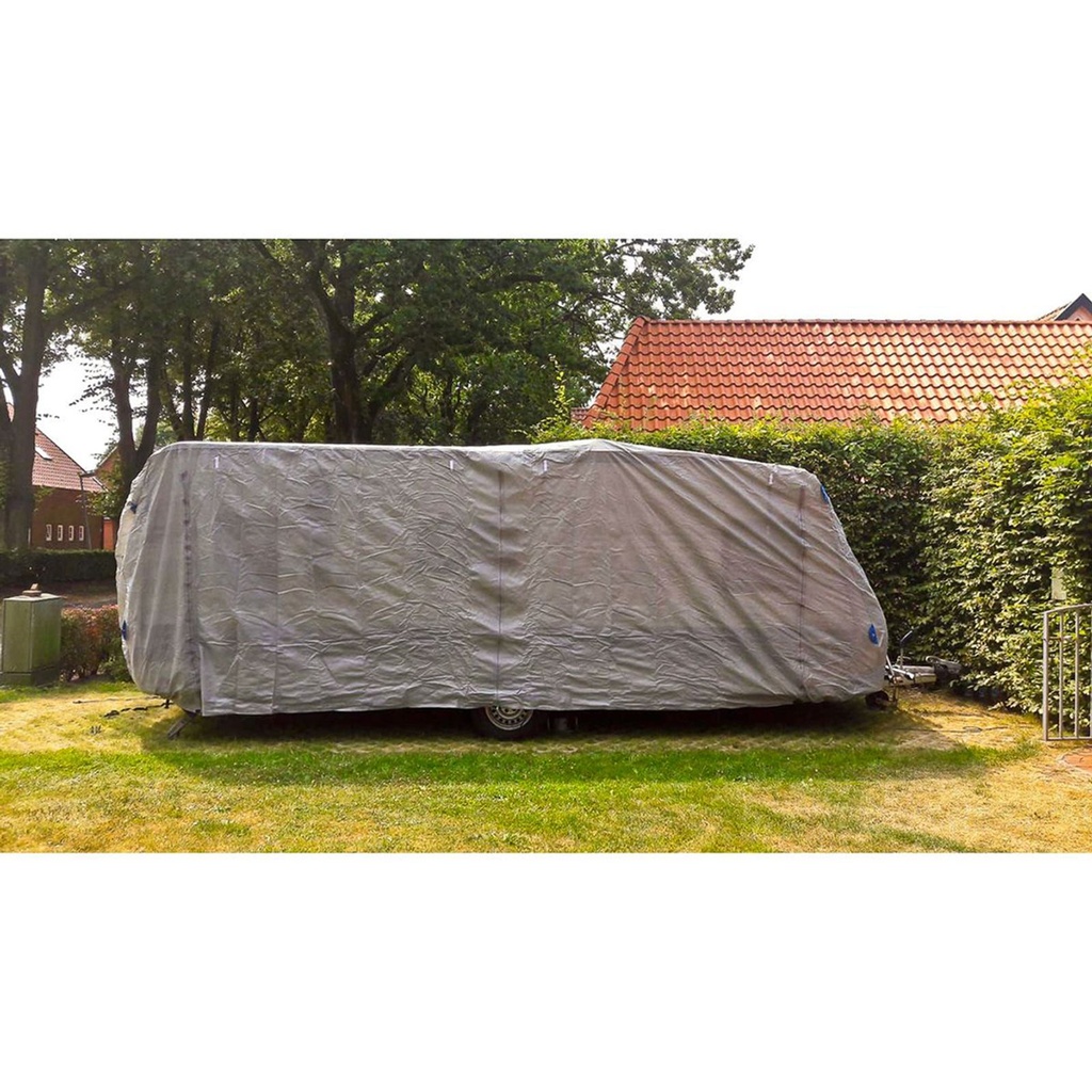 [9944] Wohnwagen Schutzhülle Plane Abdeckhaube Schutzhaube Hülle Vlies GR. L