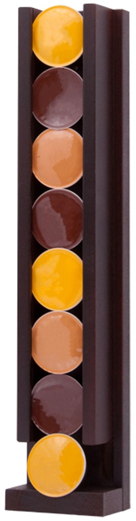 [10022] Kaffee Kapselhalter Wand Buche für 8 Kapseln
