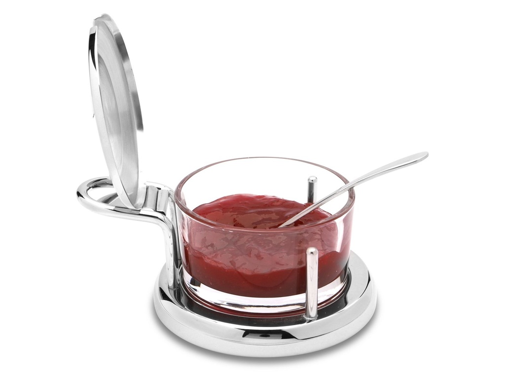 [15133] Edelstahl Servierschale & Zuckerdose