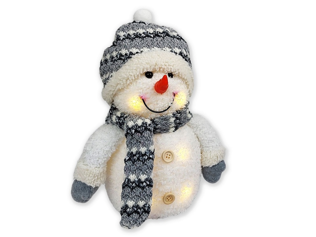 [16039] LED Deko Schneemann Weihnachtsdekoration Höhe ca. 26 cm