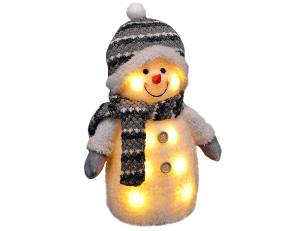 [16128] LED Deko Schneemann beleuchtet ca. 33 cm
