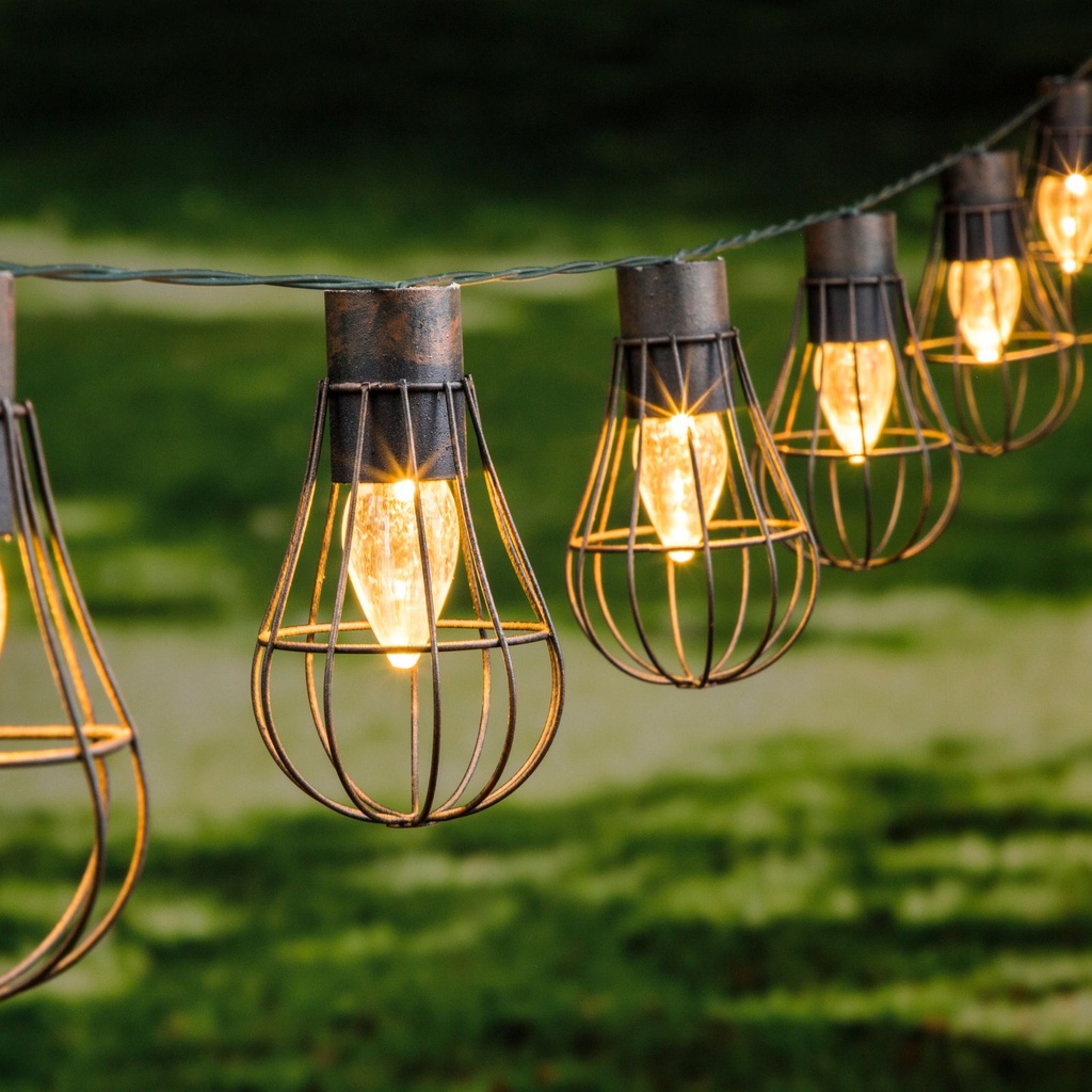 [16313] LED Solar Lichterkette 10 Lampen