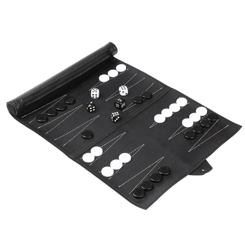 [16337] Reise-Backgammon Brettspiel mit Tasche