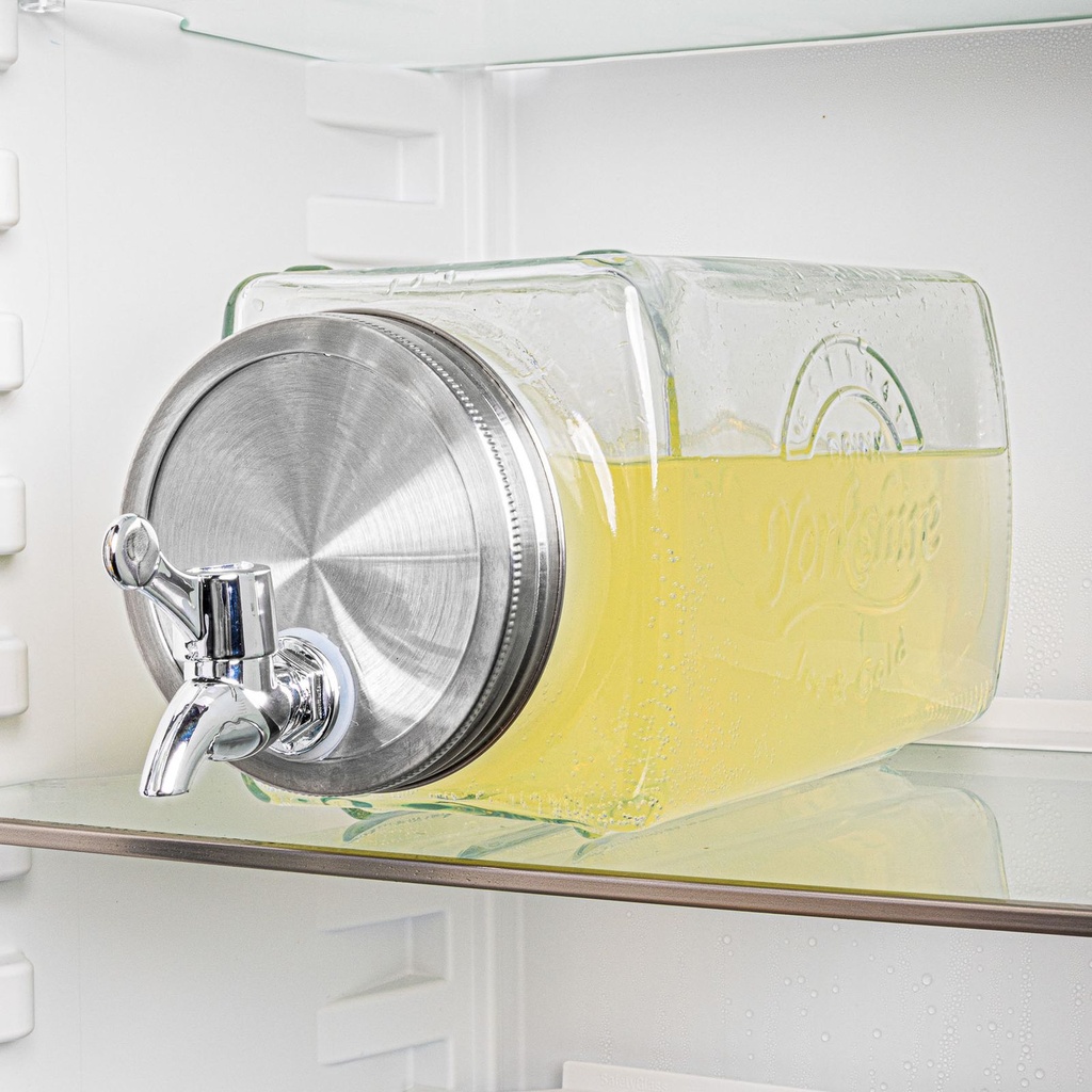 [17900] Kühlschrank-Getränkespender aus Glas, 3 L