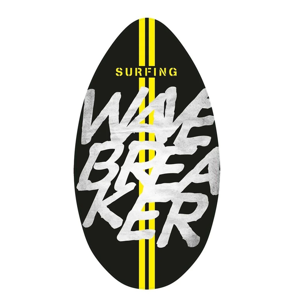 [18007] SportX Skimboard Wavebreaker 94 cm Holz Surfbrett Schwarz
