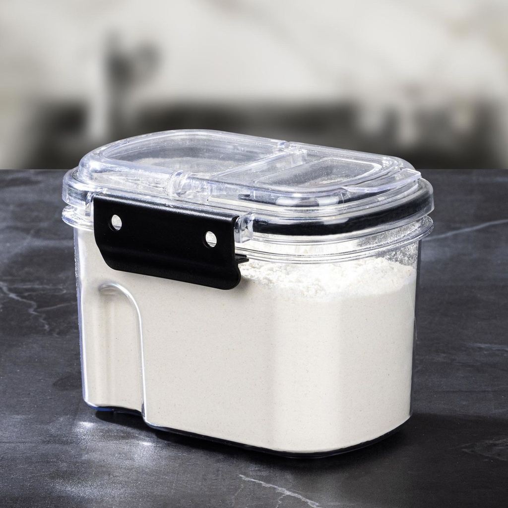 [18142] Streudose Vorratsdose Kunststoff 700 ml transparent mit Deckel